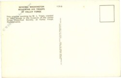 General Washington Reviewing Troops at Valley Forge