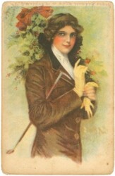 ak219423 Herr mit Blumen