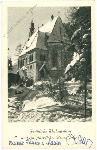 Verschneite Kirche