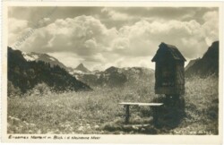 ak219582 Einsames Marterl m. Blick i.d. steinerne Meer