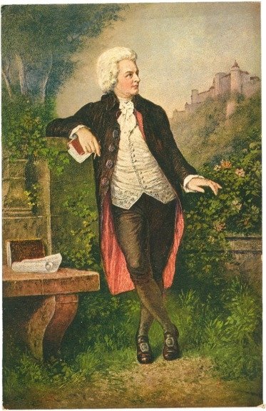 Mozart, im Mozartzimmer des Stieglkellers in Salzburg