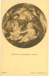 Botticelli: Madonna con bambino e angeli