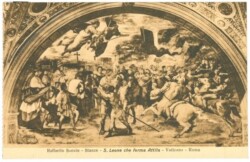 ak219750 Raffaello, S. Leone che ferma Attila