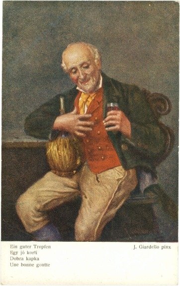 ak219780 Giradello, J.: Ein guter Tropfen