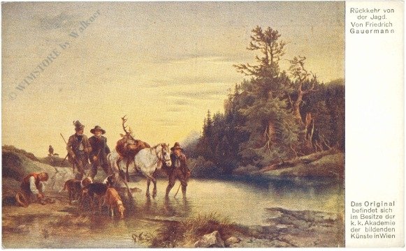 Gauermann, Friedrich: Rückkehr von der Jagd