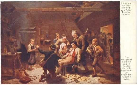Tiedemann, Adolf: Rückkehr von der Bärenjagd