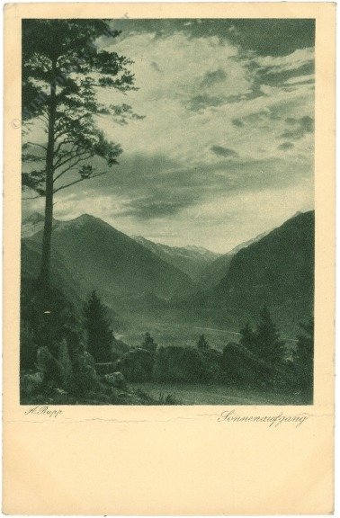 ak219896 Rupp, A.: Sonnenaufgang