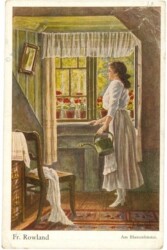 ak219942 Rowland, Fr.: Am Blumenfenster