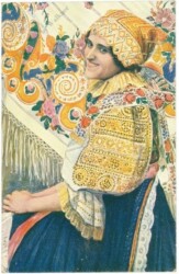 Dame in Tracht