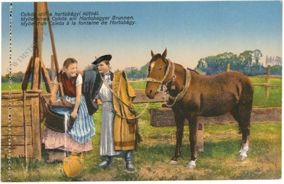 Hortobagy, Brunnen, Idylle eines Csikos