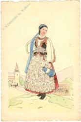 Ungarische Volkstracht, Szekler-Mädchen