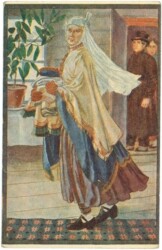 ak220195 Latvian national dresses - Alsunga
