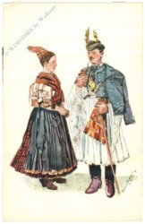 ak220269 Pärchen in Tracht