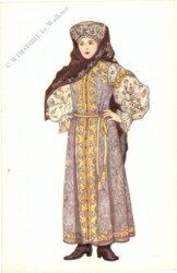 ak220272 Dame in Tracht