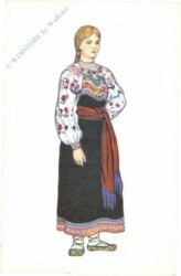 ak220280 Dame in Tracht