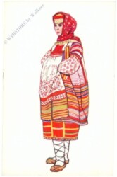 ak220281 Dame in Tracht