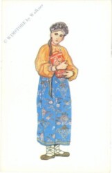 ak220293 Dame in Tracht