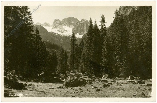 Dachstein, von Norden gesehen mit Gletscher