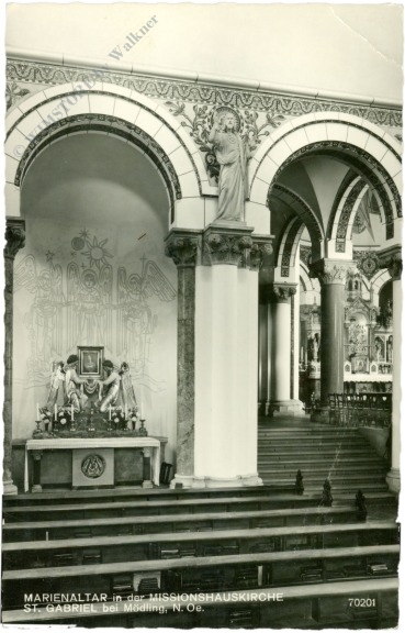 maria enzersdorf, marienaltar in der missionshauskirche st. gabriel