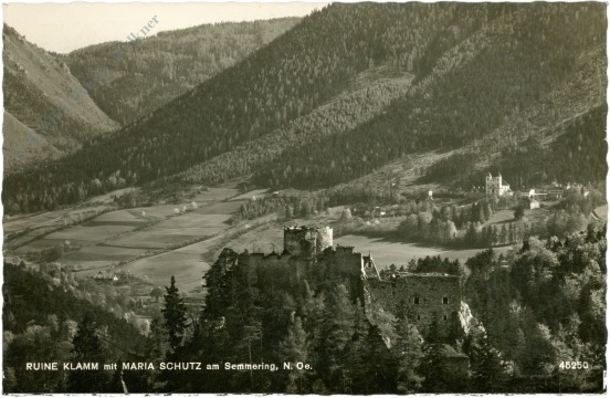 maria schutz, ruine klamm