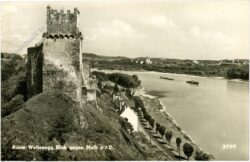 melk an der donau, ruine weitenegg, blick gegen melk