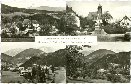 miesenbach, multiansicht scheuchenstein
