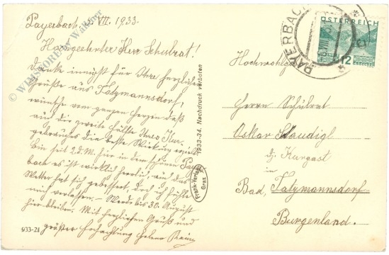 payerbach, motiv a.d. schwarza mit raxalpe