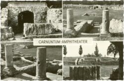 petronell carnuntum, multiansicht amphitheater