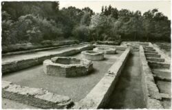 petronell carnuntum, römische octogone und rundbau