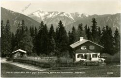 prein an der rax, oberland, gegen schneeberg mit jausenstation "jedermann"