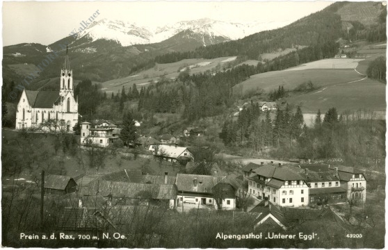 prein an der rax, alpengasthof "unterer eggl"