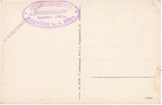 puchberg am schneeberg, windberghütten gegen windberg