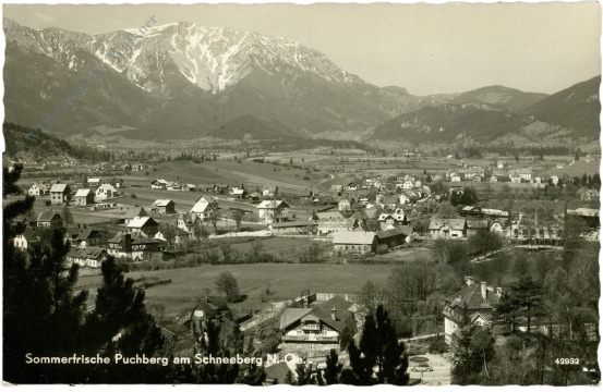 puchberg am schneeberg, ortsansicht puchberg am schneeberg, ortsansicht