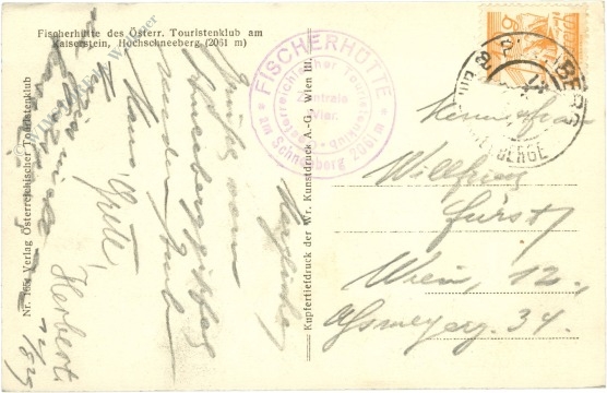 puchberg am schneeberg, fischerhütte