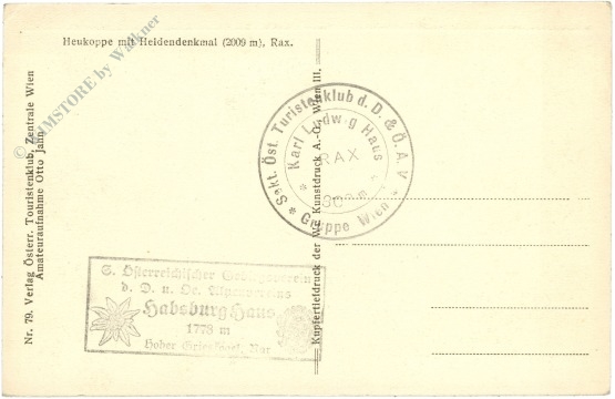 rax, heukoppe mit heldendenkmal