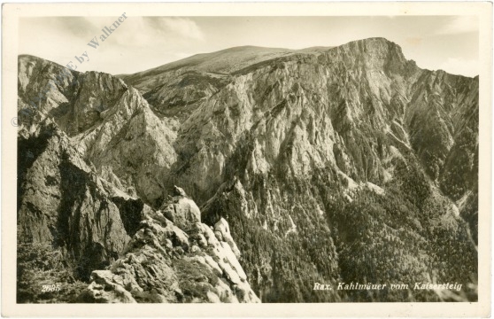 rax, kahlmäuer vom kaisersteig