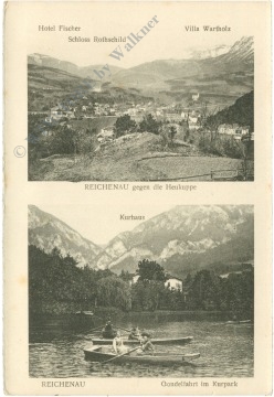 reichenau an der rax, multiansicht mit 5 karten