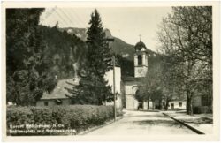 reichenau an der rax, schlossplatz mit schlosskirche