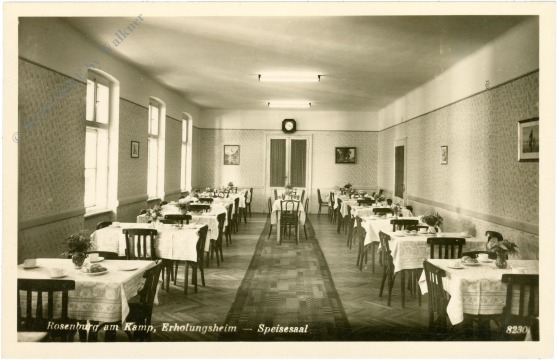 rosenburg am kamp, erholungsheim, speisesaal