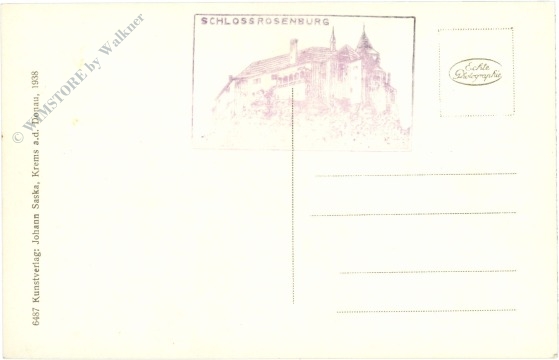 rosenburg am kamp, schloss, blick vom zwinger gegen süden mit dem wartturm
