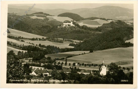 schönau im gebirge, ortsansicht schönau im gebirge, ortsansicht