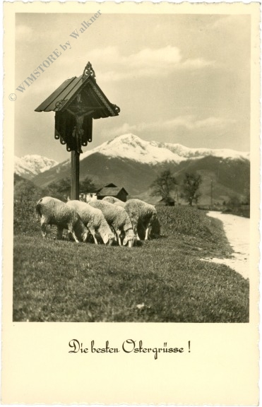 ostern marterl mit schafen