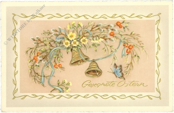 ostern zweige mit blumen und glocken ostern zweige mit blumen und glocken