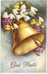 ostern frühlingsblüher mit glocke