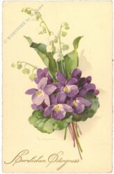 ostern veilchen mit maiglöckchen