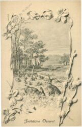 ostern hasen am feld
