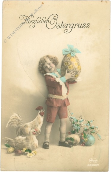 ostern kind mit eier und hühnern ostern kind mit eier und hühnern