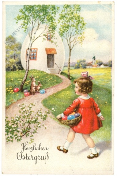 ostern mädchen am weg ostern mädchen am weg