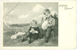 ostern kinder in der wiese