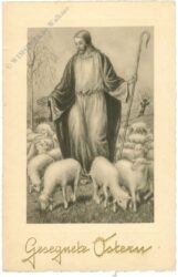 ostern jesus mit schafen